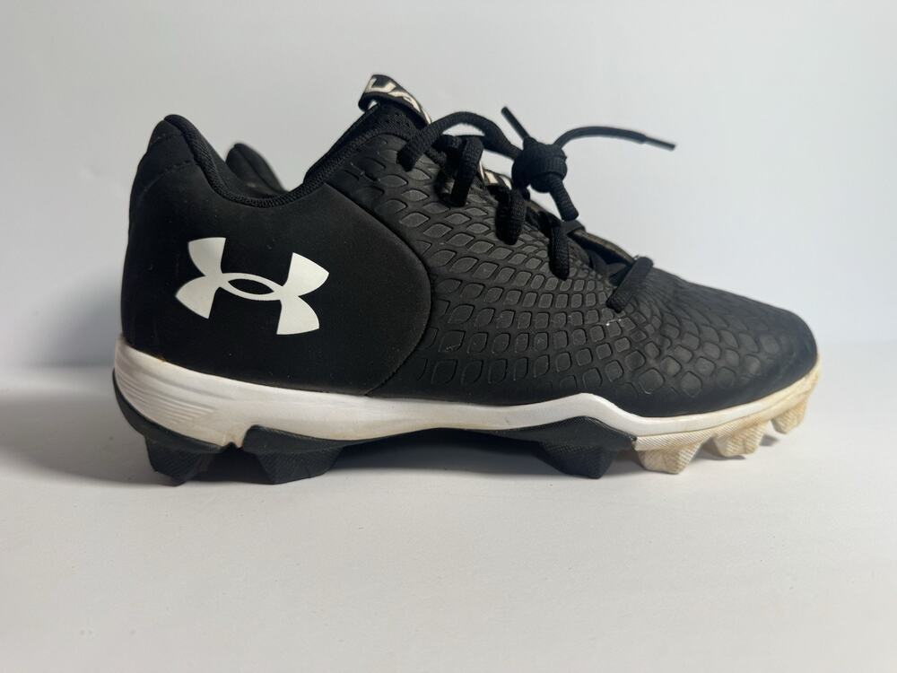 Under Armour Leadoff Low RM Baseball Cleats Black White Mens Size 8.5